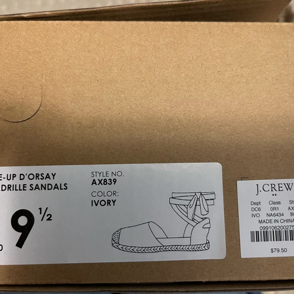 J Crew worn once lace up d’orsay espadrilles - Picture 2 of 2